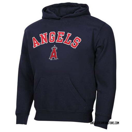 Men's Los Angeles Angels of Anaheim Navy Blue Stitches Fastball Fleece Pullover Hoodie